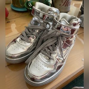 New madden girl silver shoes